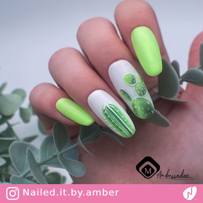 Cactus Matte Nails